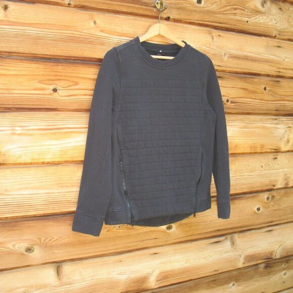 Lululemon Fleece Be True Crew  Pullover Sweatshirt Black - Picture 6 of 10